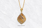 Mirage Two-Toned Gold Pendant | Sona Sansaar